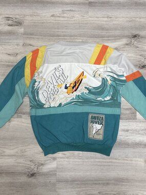 Adidas Devils Toenails Kayaking Sweatshirt Mens L/XL Amuza River Rapids Vtg 70s